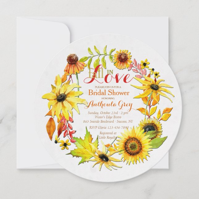 Invitation d'automne d'or (Devant)