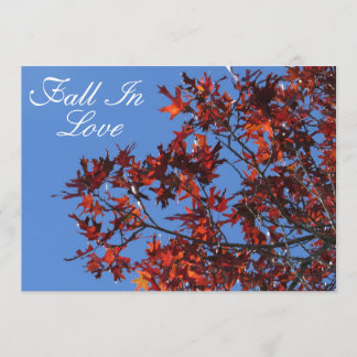 Invitation d'automne personnalisable