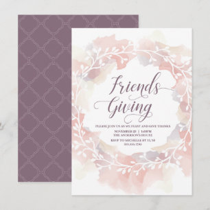 Invitation d'automne pour l'action d'amitié et les