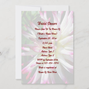 Invitation Dazzling Dahlia Flower Fête des mariées