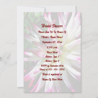 Invitation Dazzling Dahlia Flower Fête des mariées