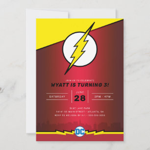 Invitation DC Comics - Flash   Anniversaire