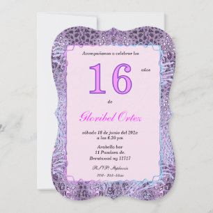 Invitation de 16 Ans Femme