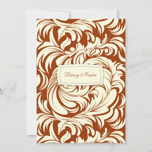 Invitation de 311-Lavishly Lainey Burnt Sienna (Devant)