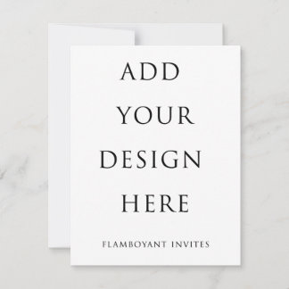 Invitation de 4,25 po x 5,5 po / RSVP (10,8 po x 1