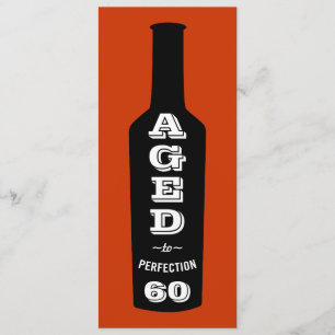 Invitation de 60e anniversaire à la fête vieillie