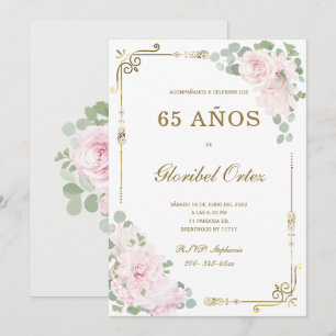 Invitation de 65 Ans Femme