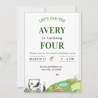 Invitation de anniversaire personnalisée pour terr