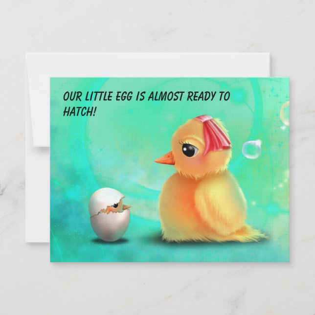 Invitation de attente de baby shower (Devant)