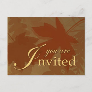 Invitation de automne - Carte postale