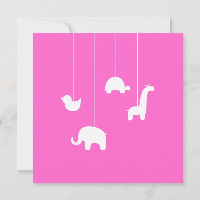 Invitation de baby shower (Devant)