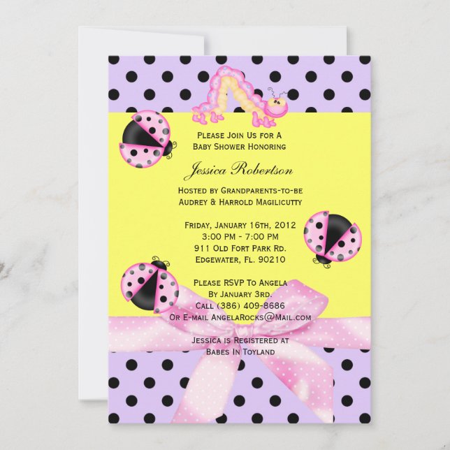 Invitation de baby shower (Devant)