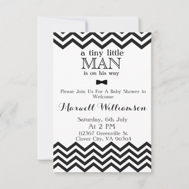 Invitation de baby shower (Devant)