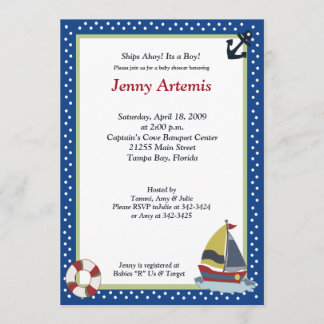 Invitation de Baby shower 5x7