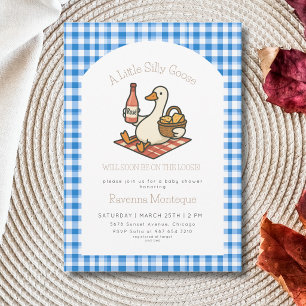 Invitation de Baby Shower à la Oie Drôle et Ridicu