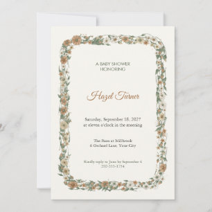 Invitation de Baby Shower au Grenier de Blé