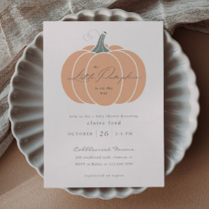 Invitation de Baby Shower automnal à budget limité