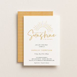 Invitation de Baby shower Boho Sunshine
