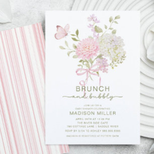Invitation de Baby Shower Brunch & Bubbly