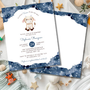 Invitation de Baby Shower Budget Celestial Taurus