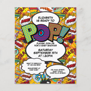 Invitation de Baby Shower 'Budget Fun Ready to Pop