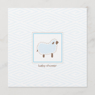 Invitation de Baby shower Custom_Little Lamb