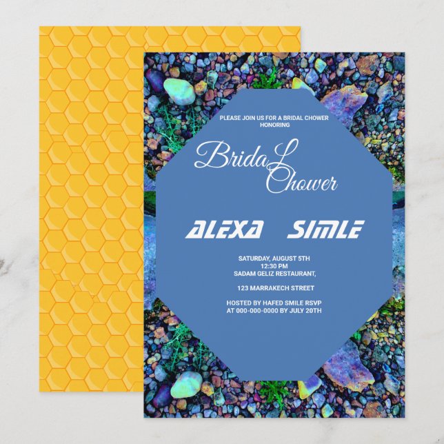 Invitation de Baby Shower dans l'eau de la Piscine (Devant / Derrière)
