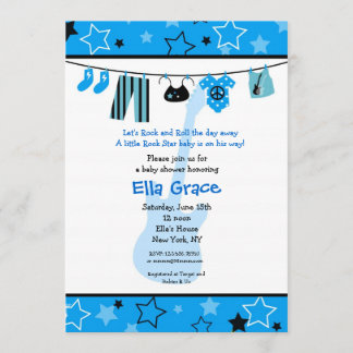 Invitation de baby shower de balancier de VEDETTE