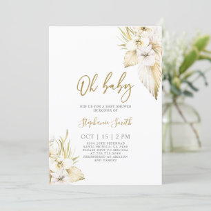 Invitation de Baby shower de Boho Desert