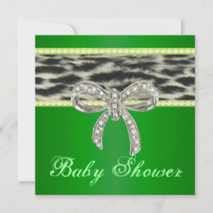 Invitation de Baby shower de boue de diamant de lé