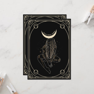 Invitation de baby shower de carte de tarot