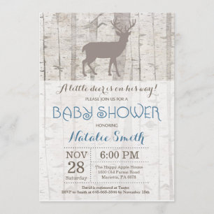 Invitation de Baby shower de cerfs Boy Boy
