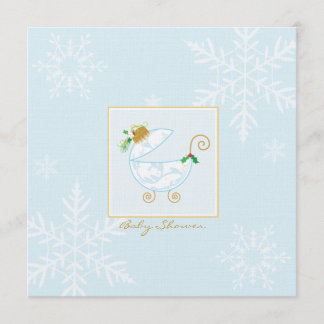 Invitation de baby shower de chariot d'ampoule de