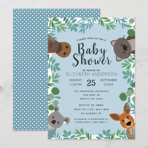 Invitation de Baby shower de Coute Australian Crit