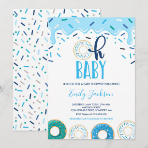 Invitation de Baby shower de Donut Oh Baby Donut S