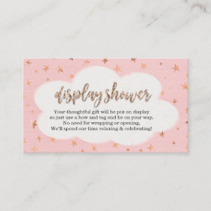 Invitation de baby shower de fille d'insertion de