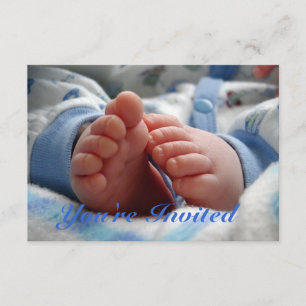 Invitation de baby shower de garçon