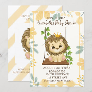 Invitation de Baby shower de garçon de Flore de Sw
