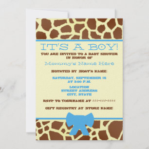 Invitation de Baby shower de garçon - Impression d