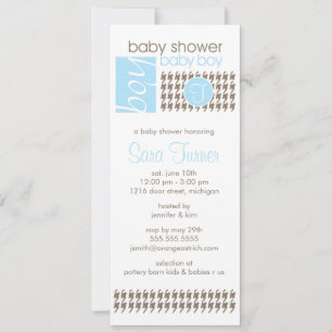 Invitation de Baby shower de garçon - tendance