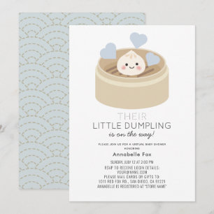 Invitation de Baby shower de garçon virtuel Little