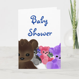 Invitation de baby shower de groupe de Bearz de