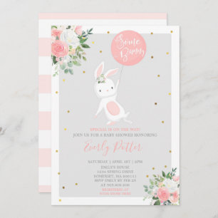 Invitation de baby shower de lapin un certain