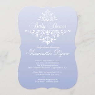 Invitation de Baby shower de Lavender Ombre élégan