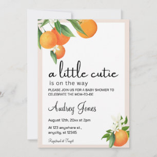 Invitation de Baby shower de Little Cutie modifiab