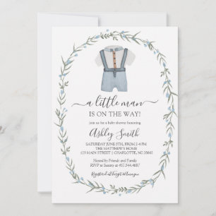 Invitation de Baby shower de Little Man, Bowtie Bo