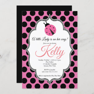 Invitation de baby shower de Madame Bug