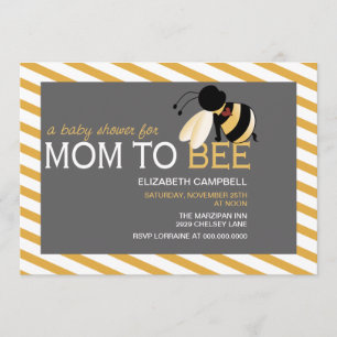 Invitation de baby shower de Maman-à-ABEILLE - nid