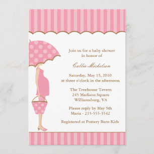 Invitation de baby shower de maman de mod