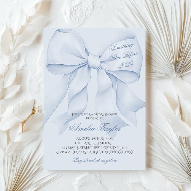Invitation de Baby Shower de mariage avec un ruban (Créateur téléchargé)